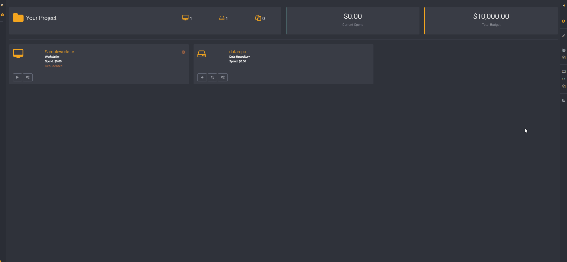 A gif displaying how Loome Assist's Budget Tracking feature works.