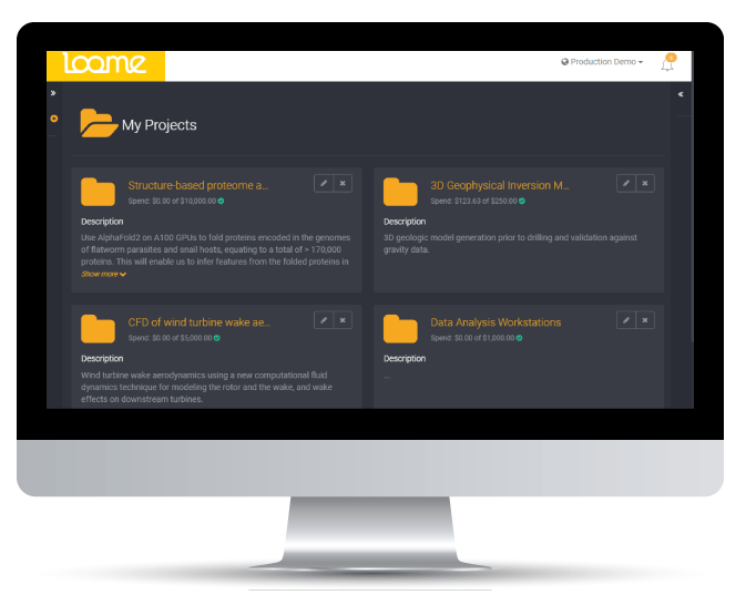 Loome Assist Full
control, desktop screen